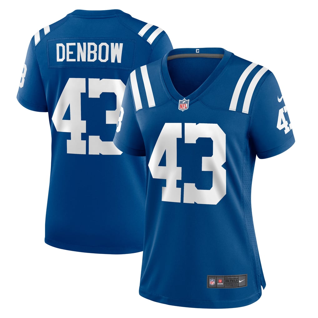 Women's Indianapolis Colts Trevor Denbow Nike Royal Game Player Jersey - Image 1