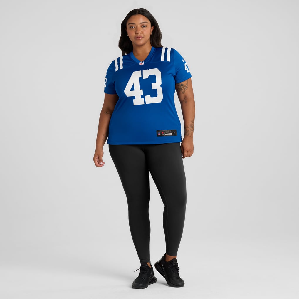 Women's Indianapolis Colts Trevor Denbow Nike Royal Game Player Jersey - Image 7