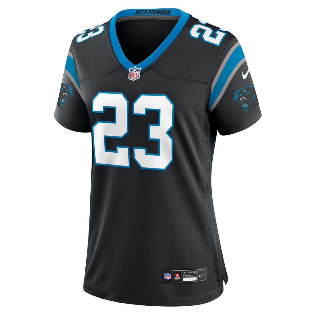 Women's Carolina Panthers Trevor Etienne Nike Black Team Game Jersey - Image 3