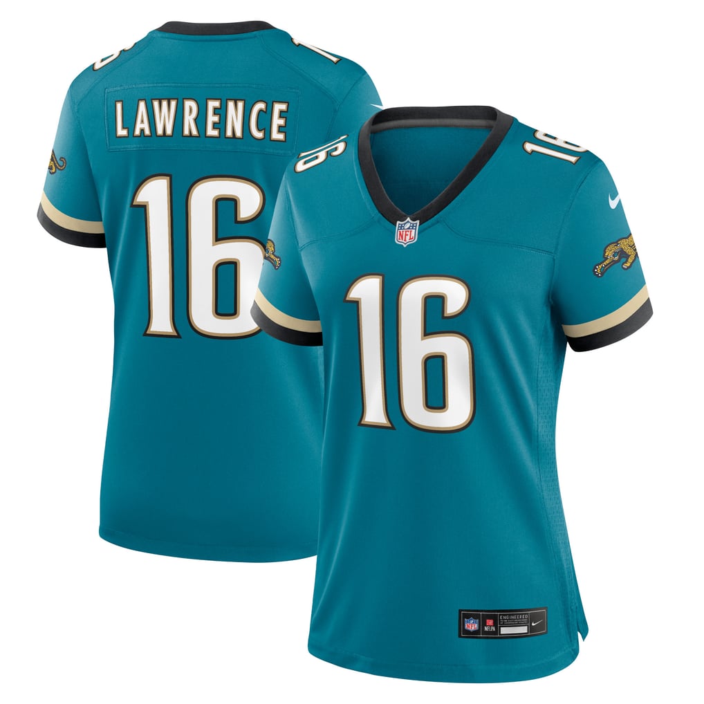 Women's Jacksonville Jaguars Trevor Lawrence Nike Teal Prowler Throwback Game Jersey - Image 2