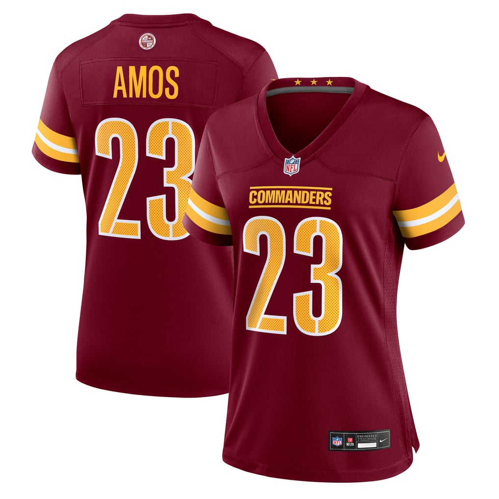 Women's Washington Commanders Trey Amos Nike  Burgundy Team Game Jersey - Image 1