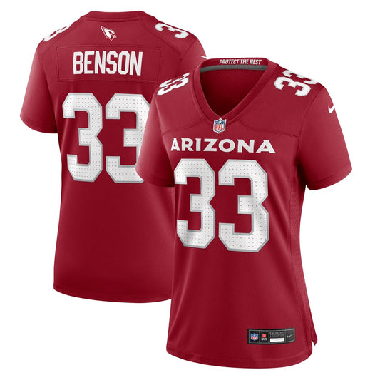 Women's Arizona Cardinals Trey Benson Nike  Cardinal  Game Jersey - Image 1