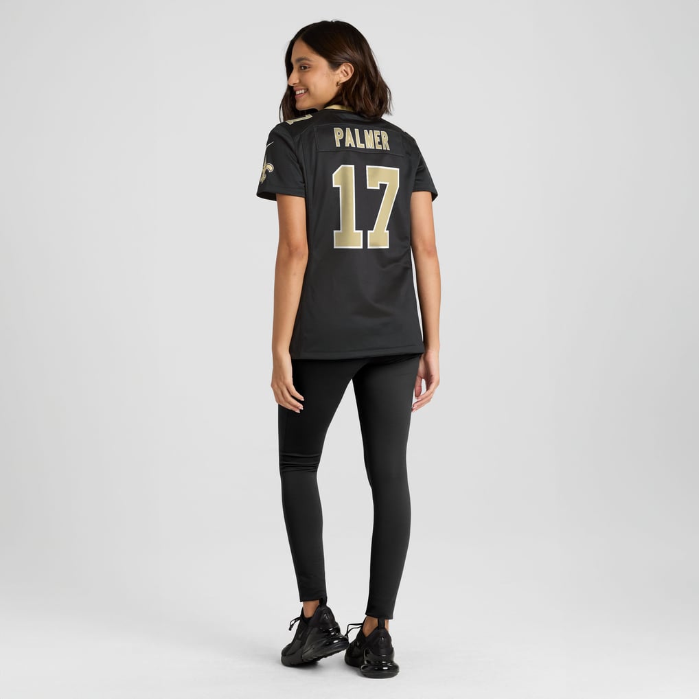 Women's New Orleans Saints Trey Palmer Nike  Black Team Game Jersey - Image 6