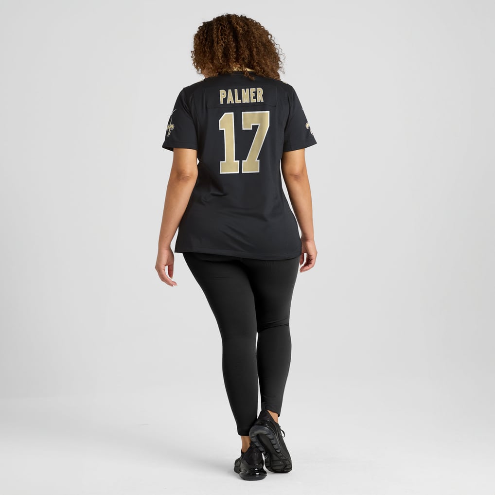Women's New Orleans Saints Trey Palmer Nike  Black Team Game Jersey - Image 8