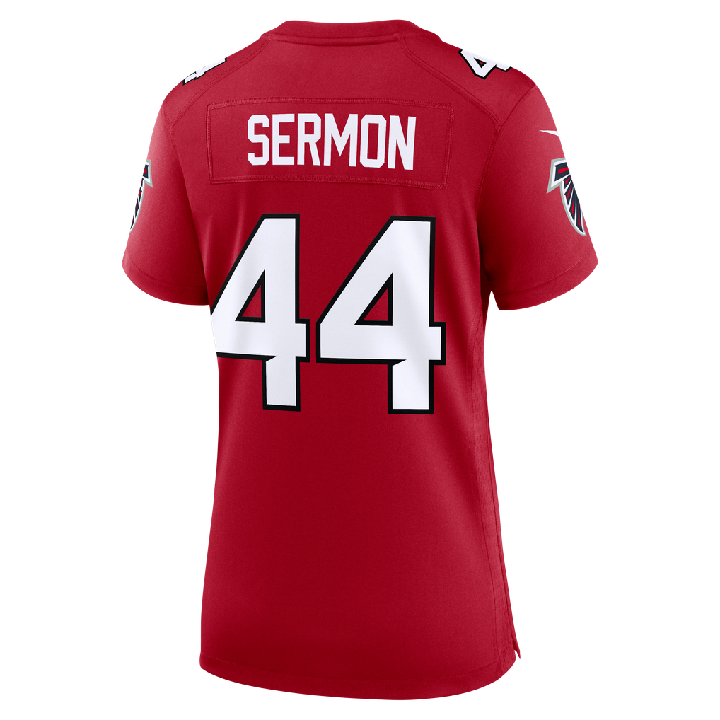 Women's Atlanta Falcons Trey Sermon Nike Red Team Game Jersey