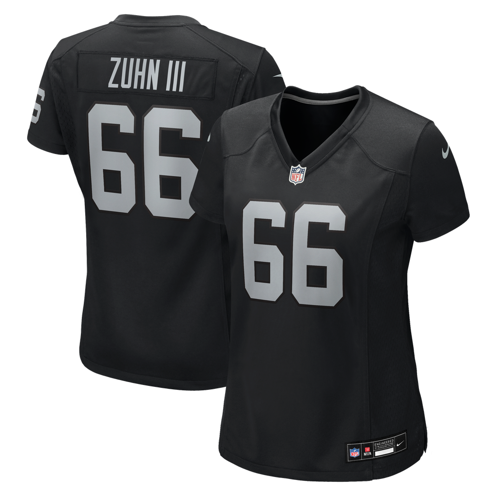 Women's Las Vegas Raiders Trey Zuhn III Nike Black Team Game Jersey - Image 1