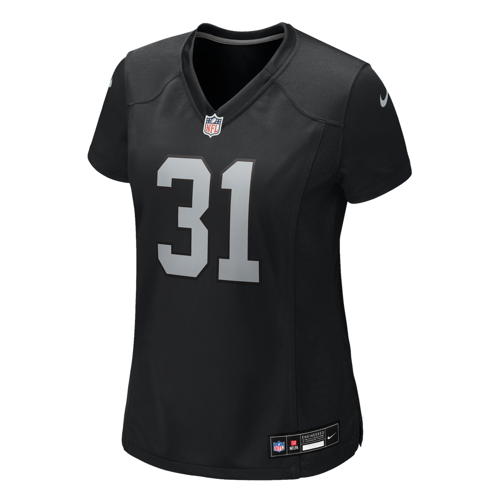 Women's Las Vegas Raiders Treydan Stukes Nike Black Team Game Jersey - Image 7