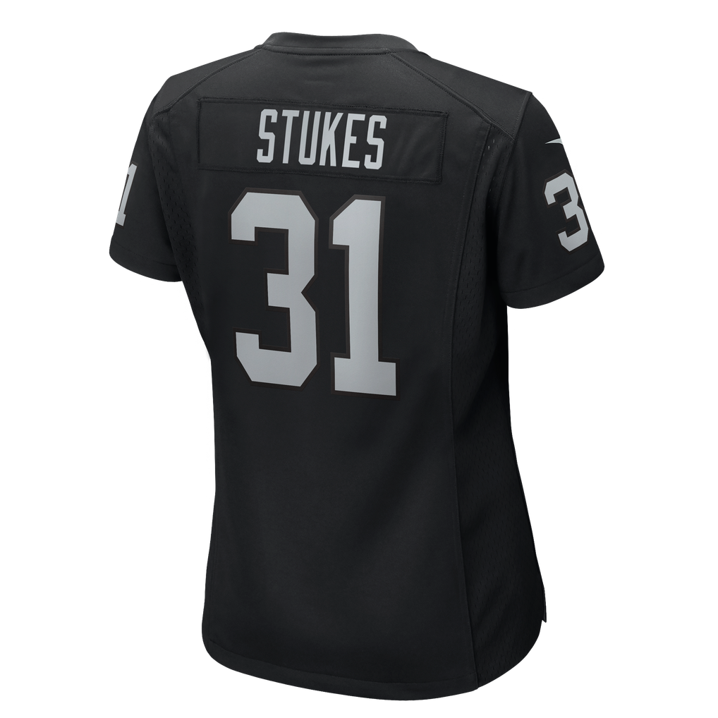 Women's Las Vegas Raiders Treydan Stukes Nike Black Team Game Jersey - Image 8