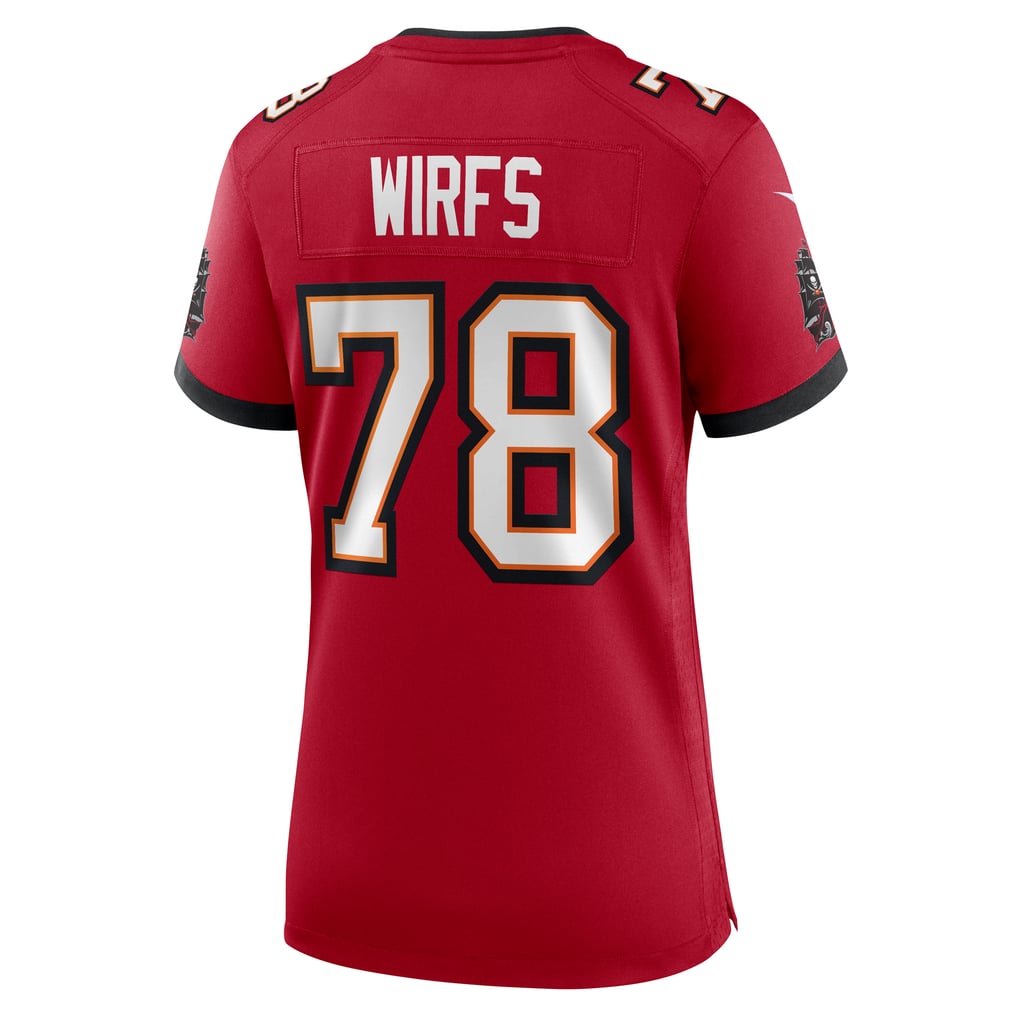 Women's Tampa Bay Buccaneers Tristan Wirfs Nike  Red Team Game Jersey - Image 4