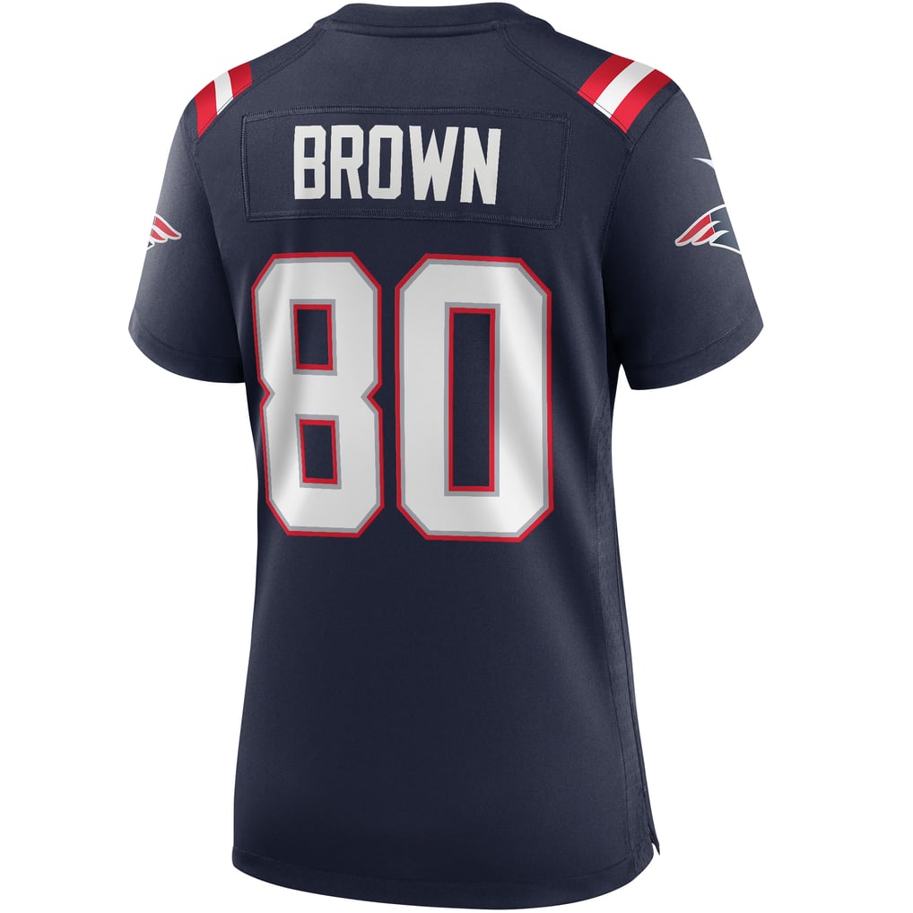 Women's New England Patriots Troy Brown Nike Navy Game Retired Player Jersey - Image 4