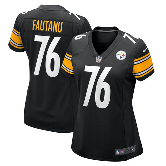 Women's Pittsburgh Steelers Troy Fautanu Nike  Black  Game Jersey - Image 1
