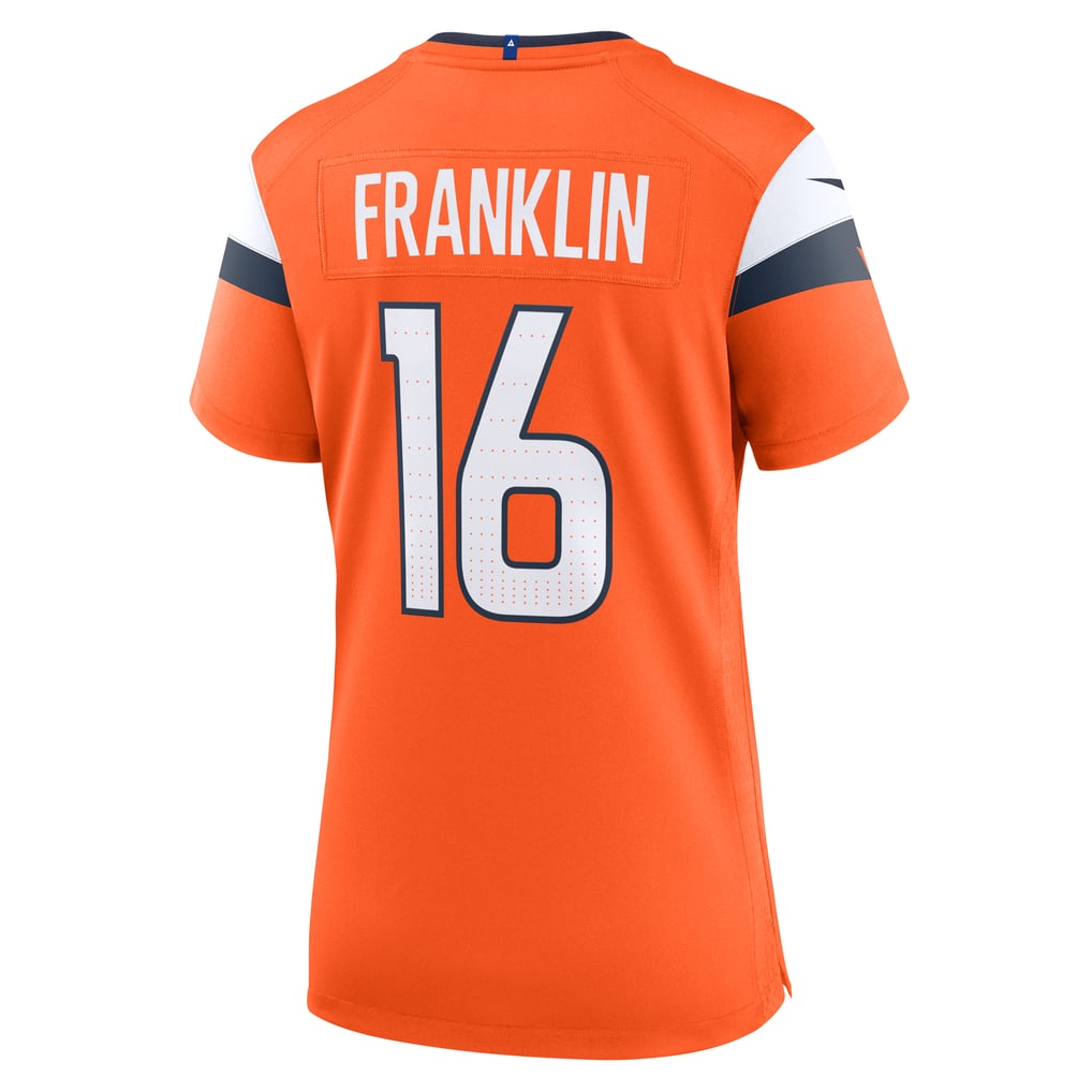 Women's Denver Broncos Troy Franklin Nike  Orange Team Game Jersey - Image 4