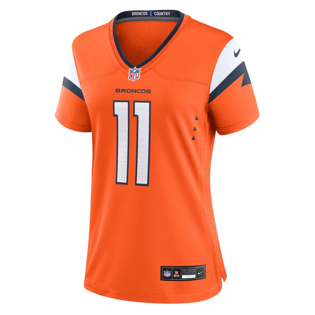 Women's Denver Broncos Troy Franklin Nike  Orange Team Game Jersey - Image 3
