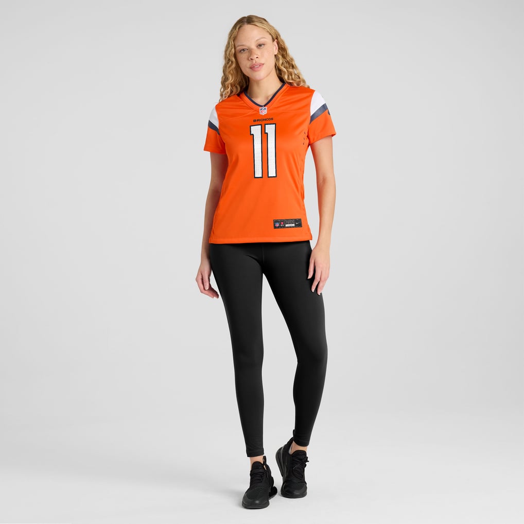 Women's Denver Broncos Troy Franklin Nike  Orange Team Game Jersey - Image 5