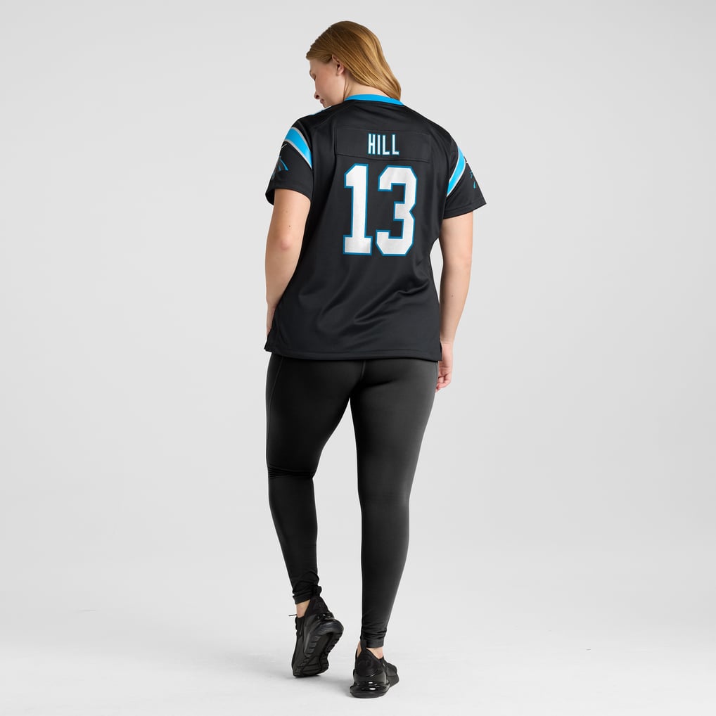 Women's Carolina Panthers Troy Hill Nike Black Team Game Jersey - Image 8