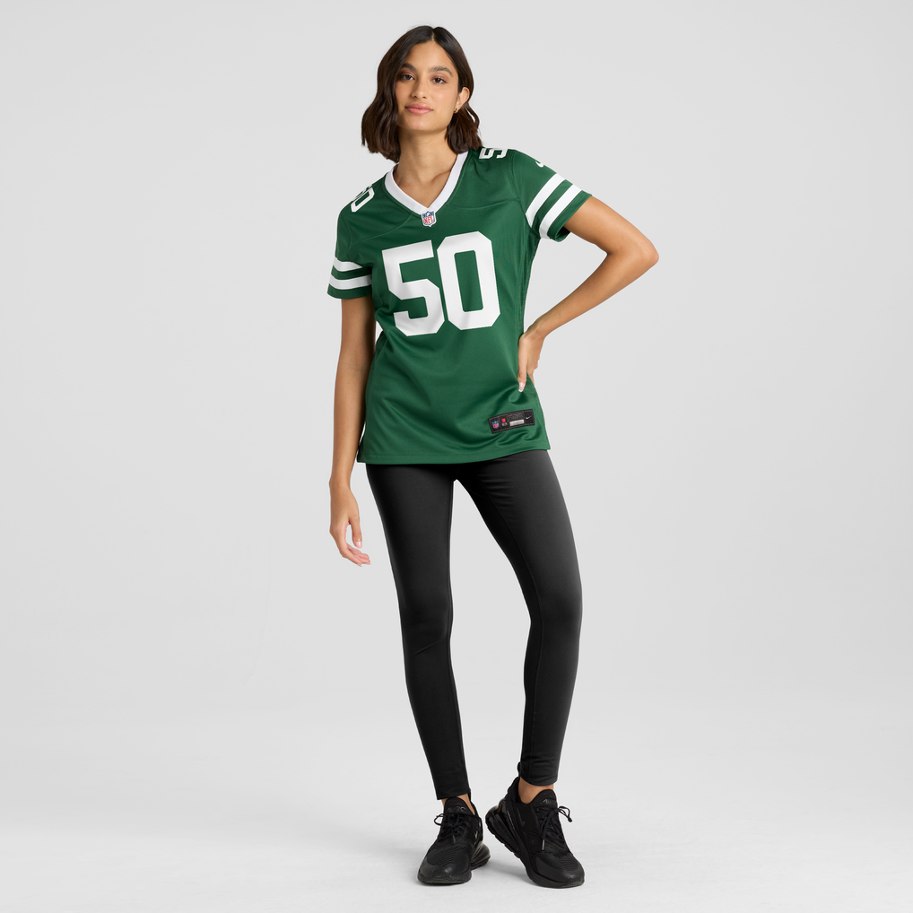Women's New York Jets Troy Reeder Nike Legacy Green Team Game Jersey - Image 3