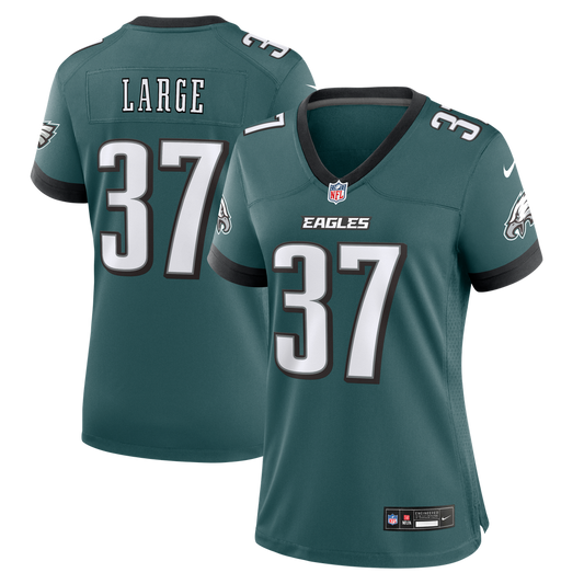 Women's Philadelphia Eagles Tucker Large Nike Midnight Green Team Game Jersey - Image 1