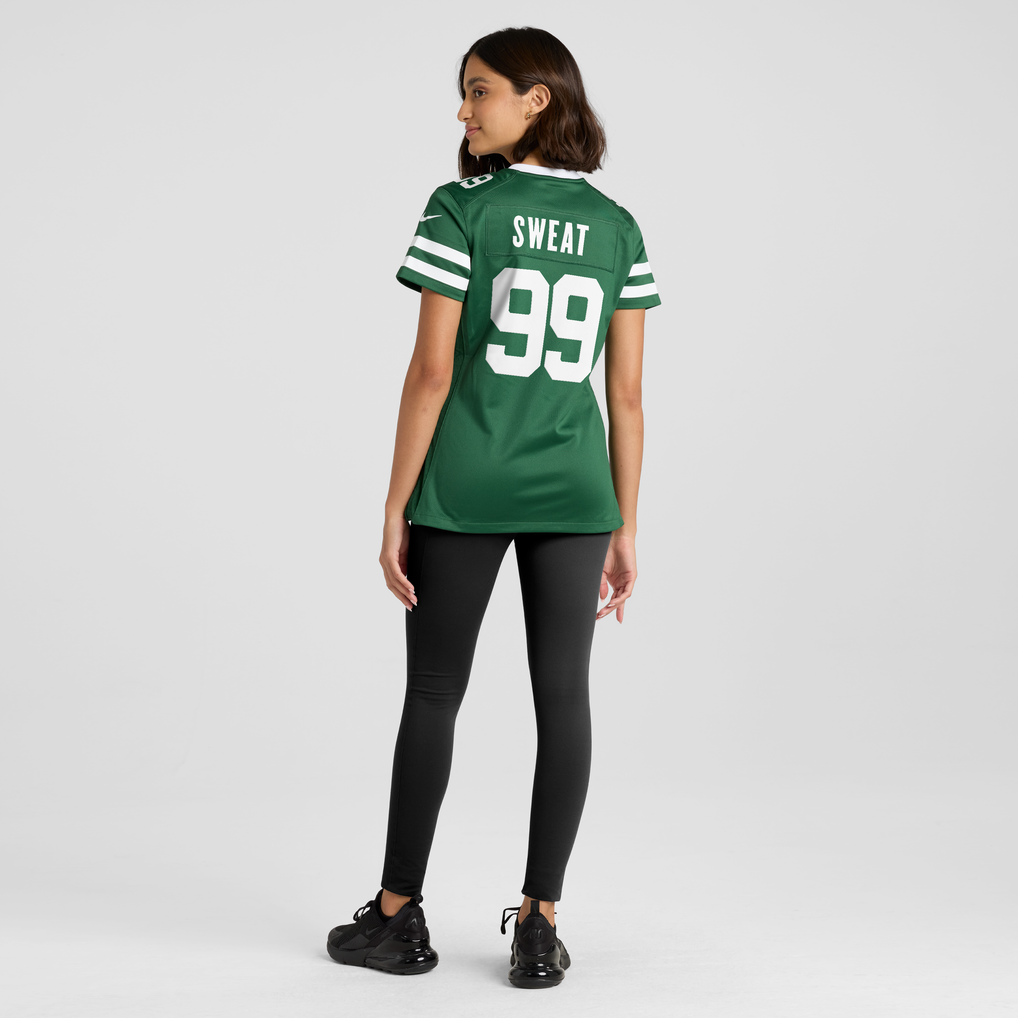 Women's New York Jets T'Vondre Sweat Nike Legacy Green Team Game Jersey - Image 6