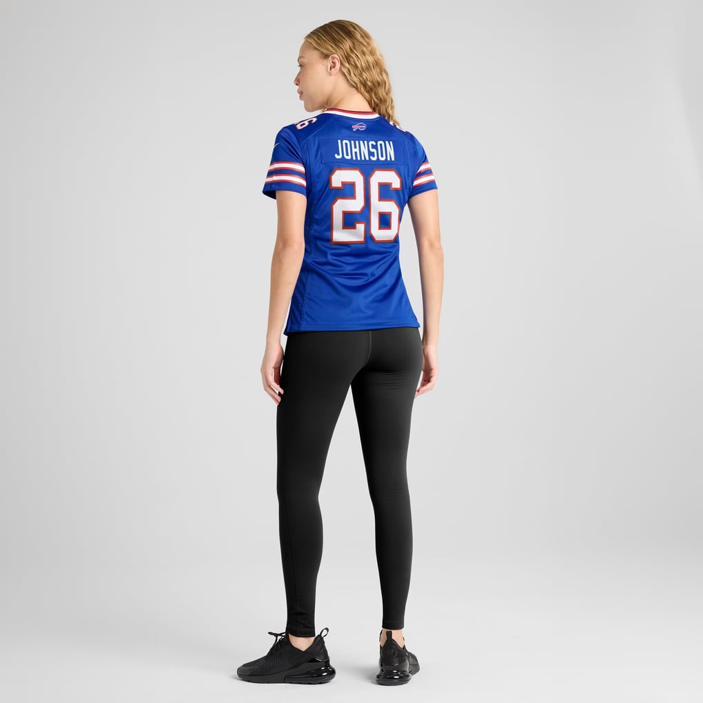 Women's Buffalo Bills Ty Johnson Nike  Royal Team Game Jersey - Image 6