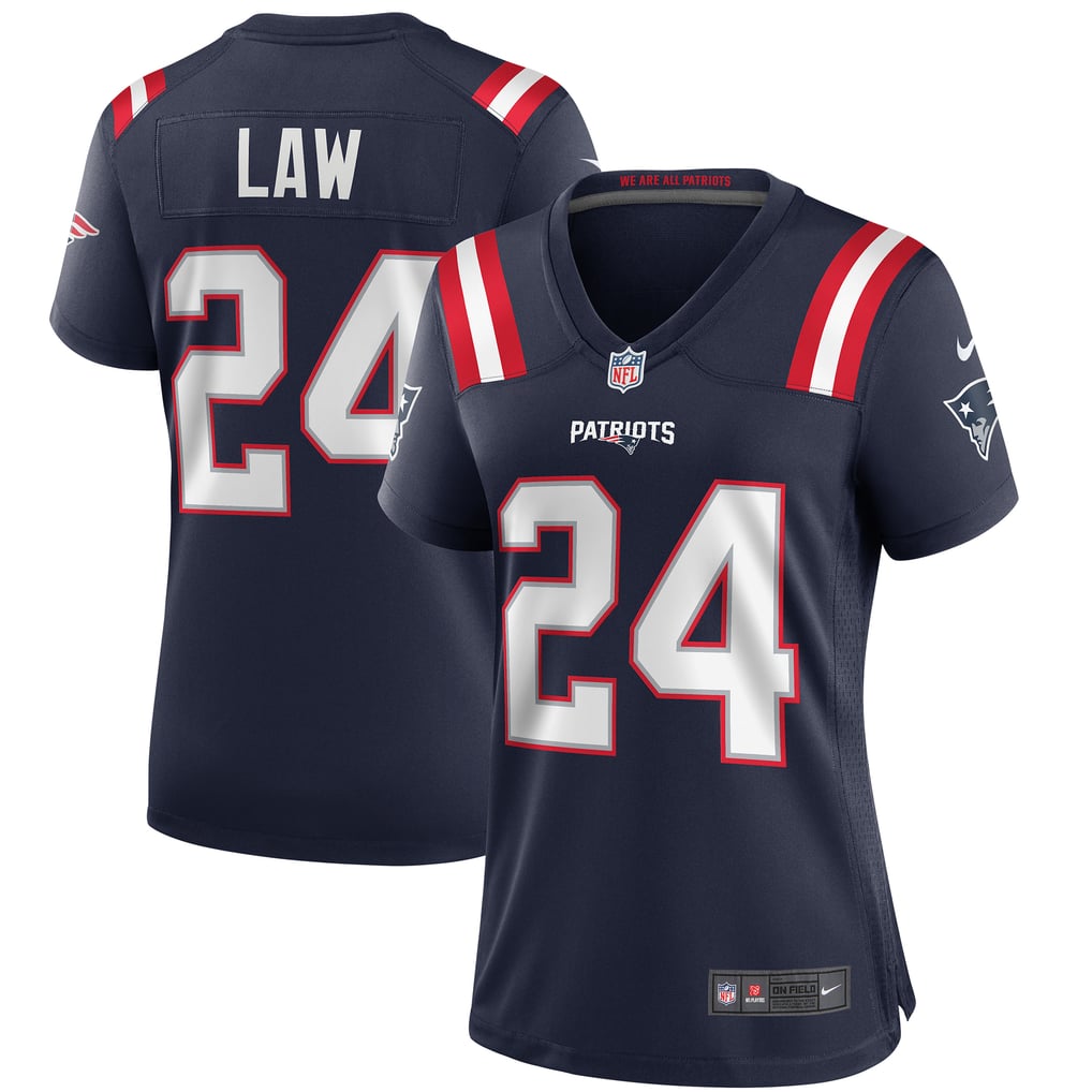 Women's New England Patriots Ty Law Nike Navy Game Retired Player Jersey - Image 2