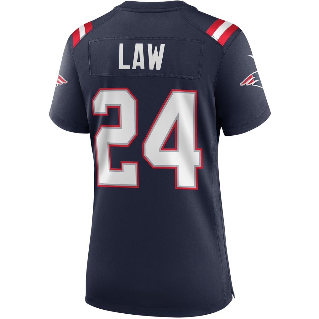 Women's New England Patriots Ty Law Nike Navy Game Retired Player Jersey - Image 4