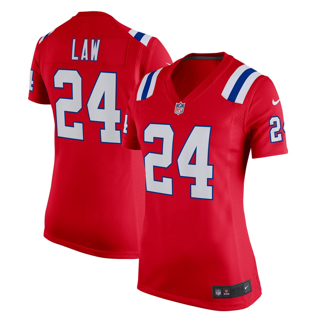 Women's New England Patriots Ty Law Nike Red Retired Game Jersey - Image 1