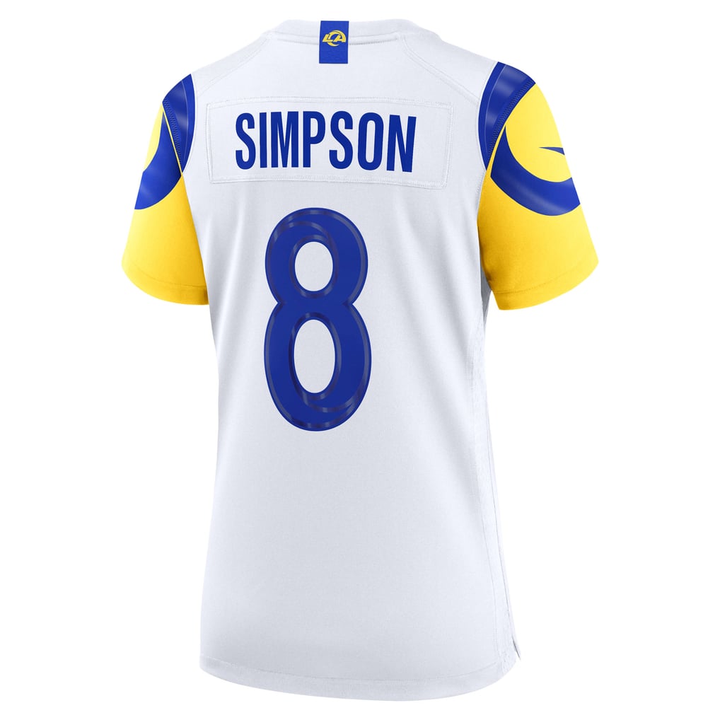 Women's Los Angeles Rams Ty Simpson Nike White Game Jersey - Image 4