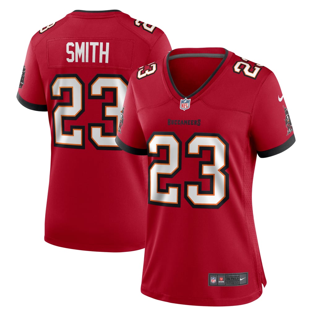Women's Tampa Bay Buccaneers Tykee Smith Nike  Red Team Game Jersey - Image 2