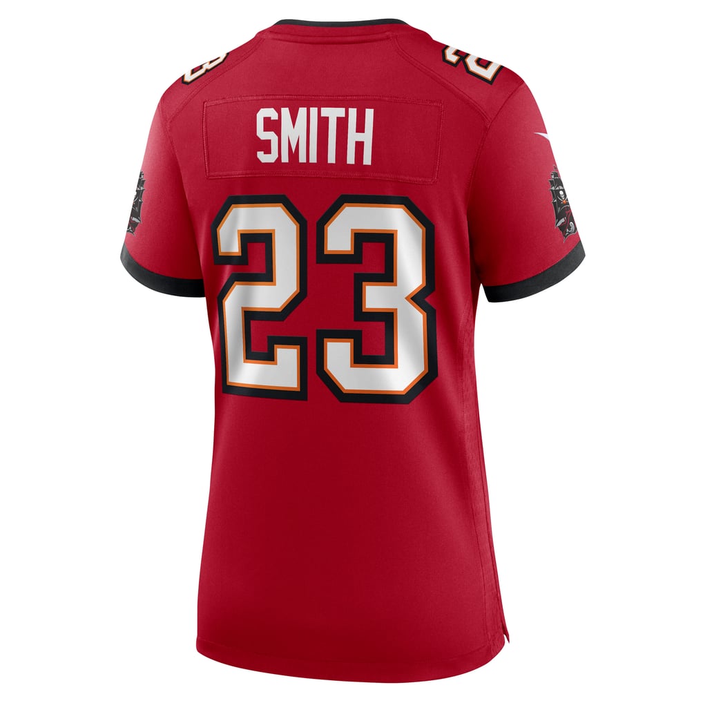 Women's Tampa Bay Buccaneers Tykee Smith Nike  Red Team Game Jersey - Image 4