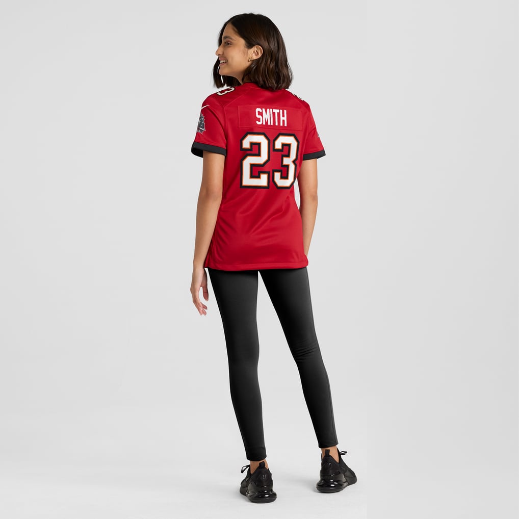 Women's Tampa Bay Buccaneers Tykee Smith Nike  Red Team Game Jersey - Image 6