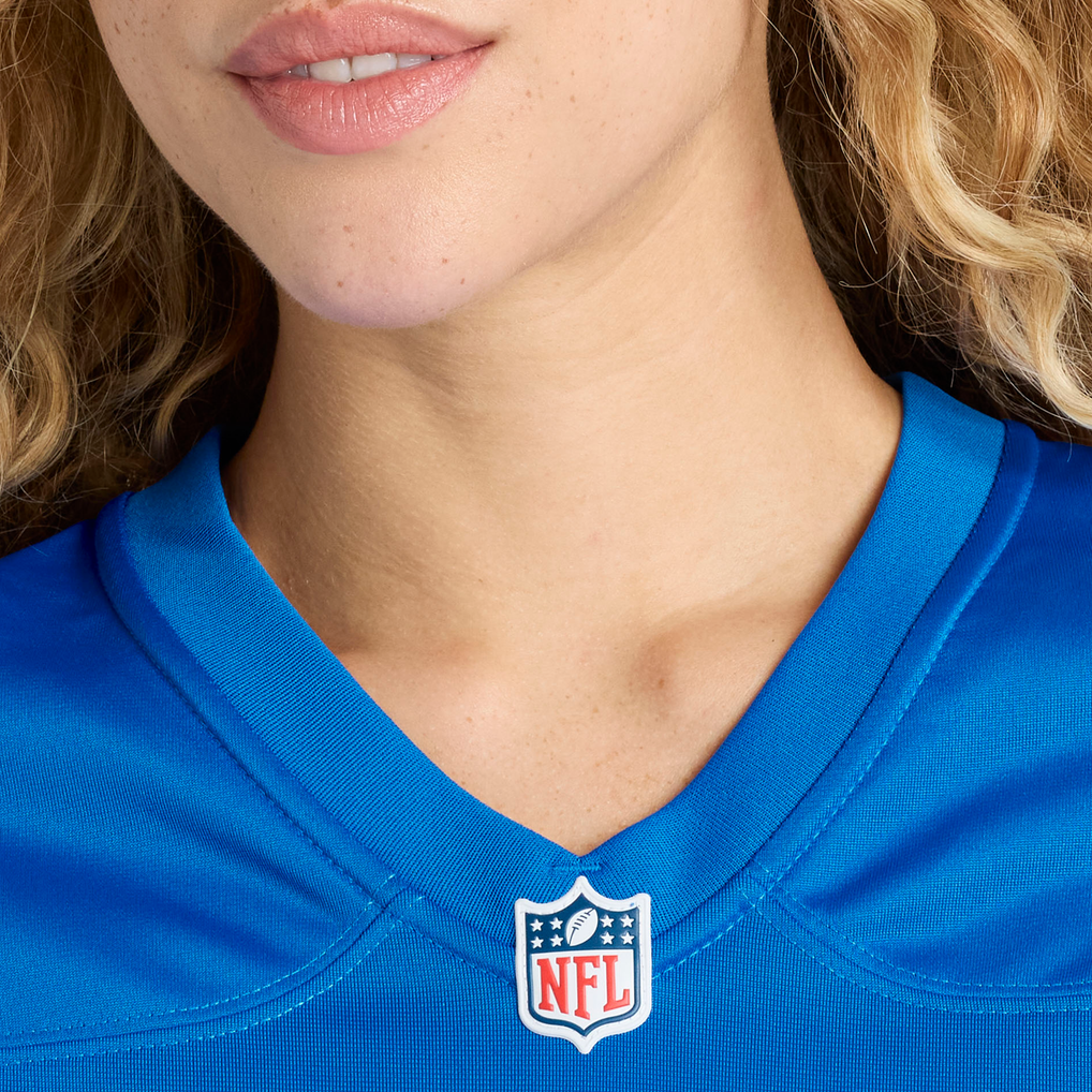 Women's Detroit Lions Tyler Conklin Nike  Blue Team Game Jersey - Image 9