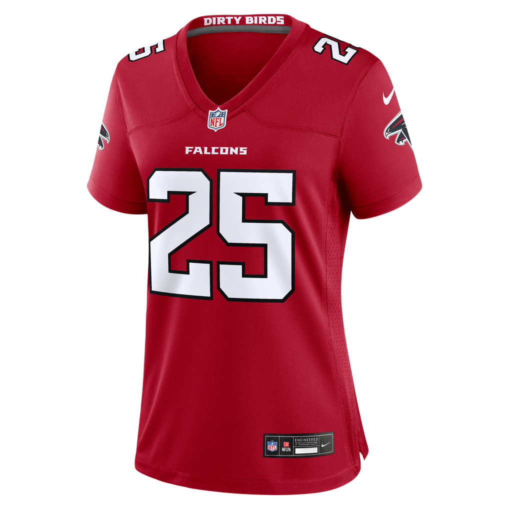 Women's Atlanta Falcons Tyler Goodson Nike Red Team Game Jersey