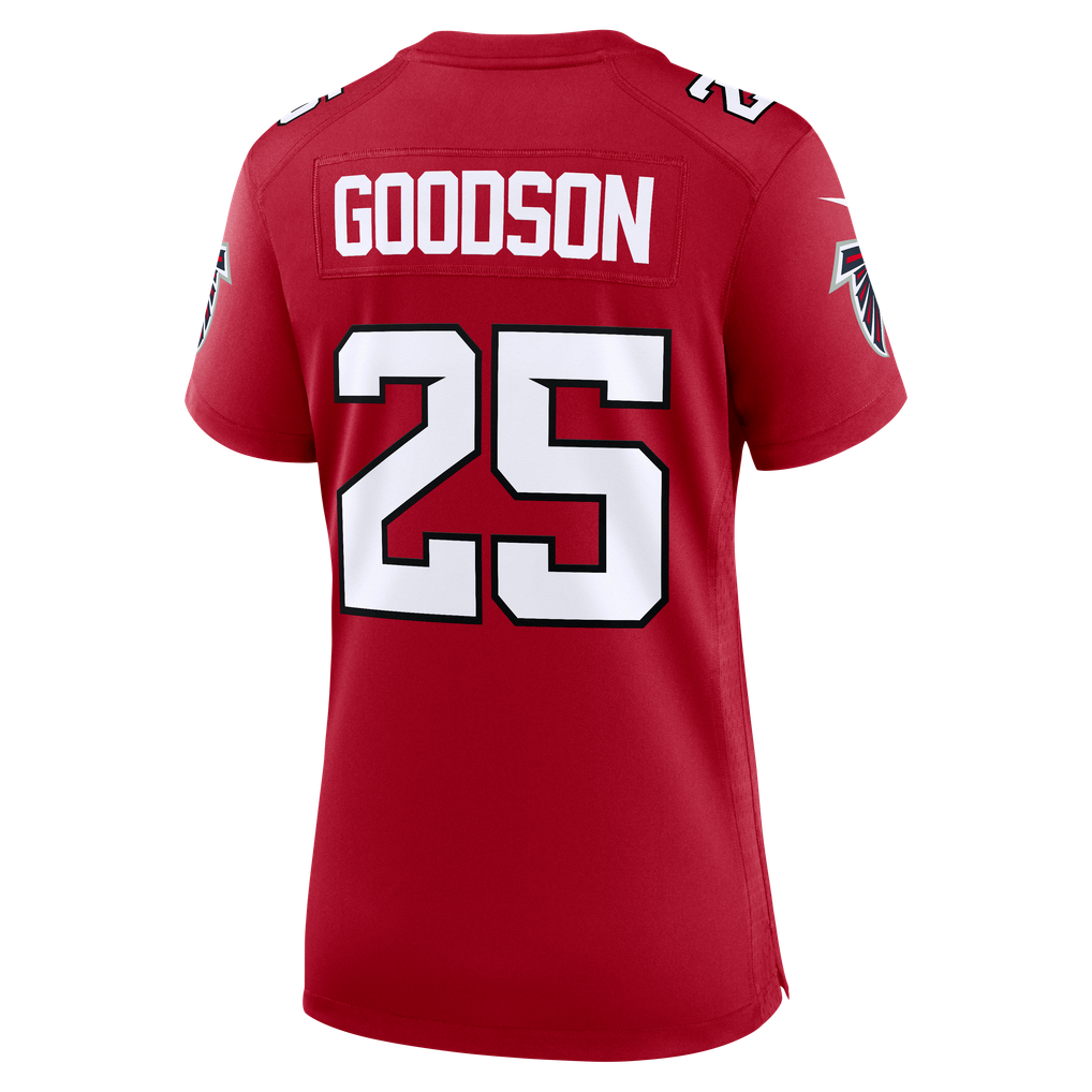 Women's Atlanta Falcons Tyler Goodson Nike Red Team Game Jersey