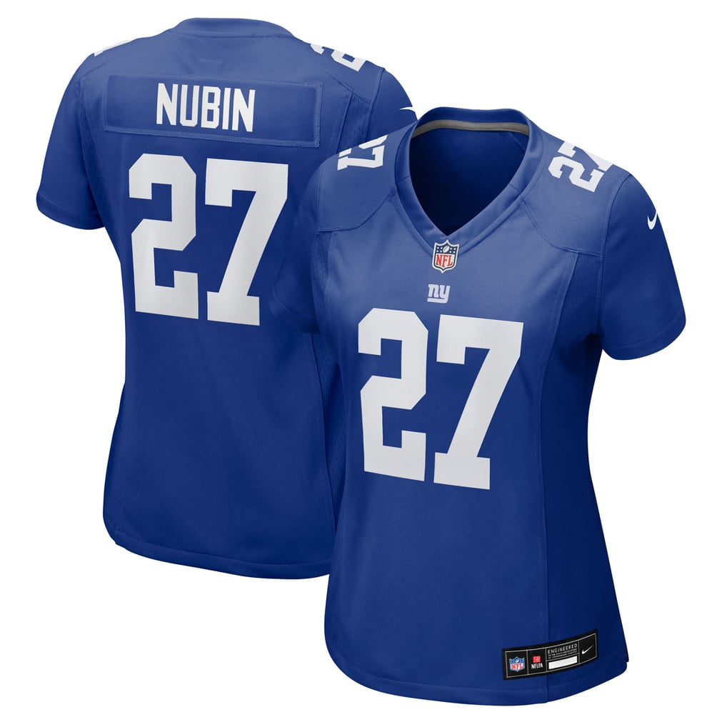Women's New York Giants Tyler Nubin Nike  Royal Team Game Jersey - Image 2
