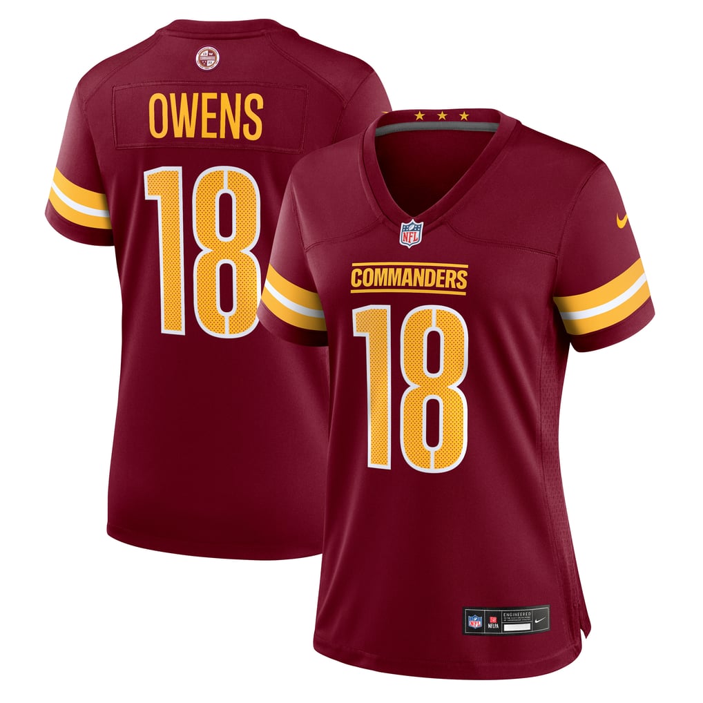 Women's Washington Commanders Tyler Owens Nike  Burgundy Team Game Jersey - Image 1