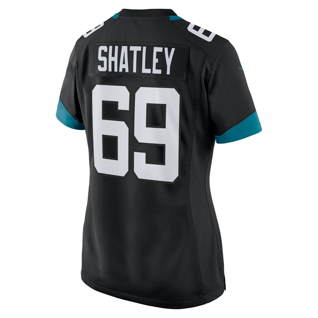 Women's Jacksonville Jaguars Tyler Shatley Nike Black Game Jersey - Image 4