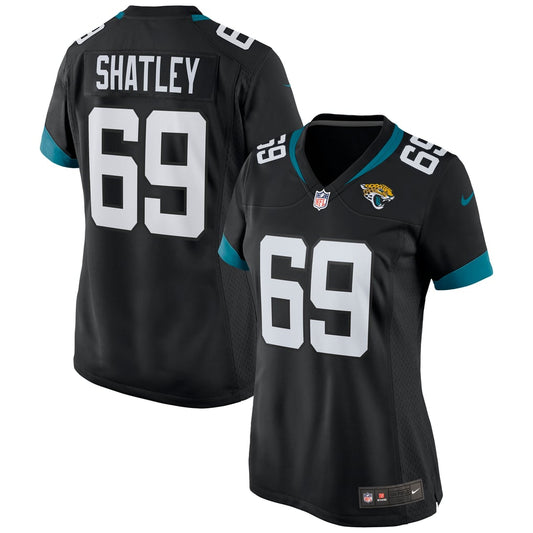 Women's Jacksonville Jaguars Tyler Shatley Nike Black Game Jersey - Image 1