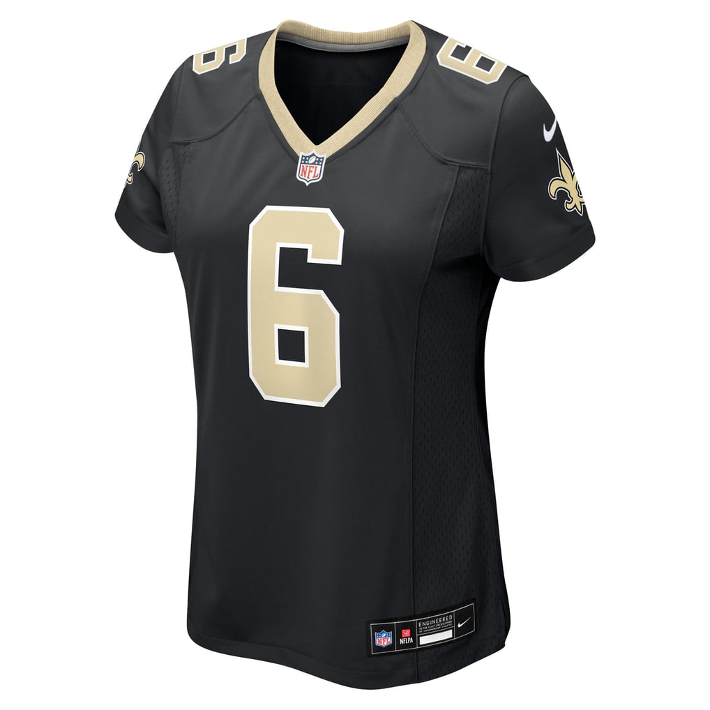 Women's New Orleans Saints Tyler Shough Nike Black Game Jersey - Image 3