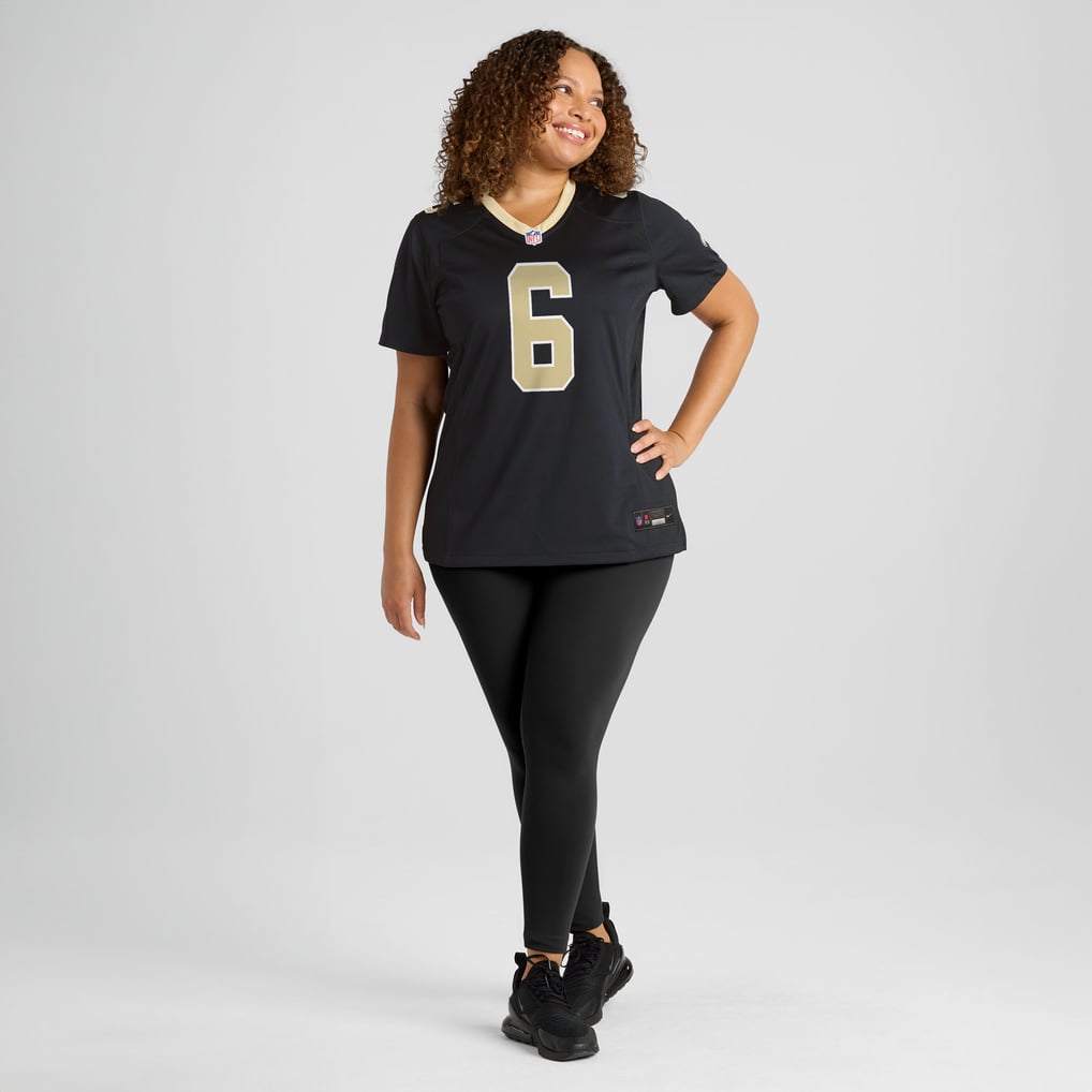 Women's New Orleans Saints Tyler Shough Nike Black Game Jersey - Image 7