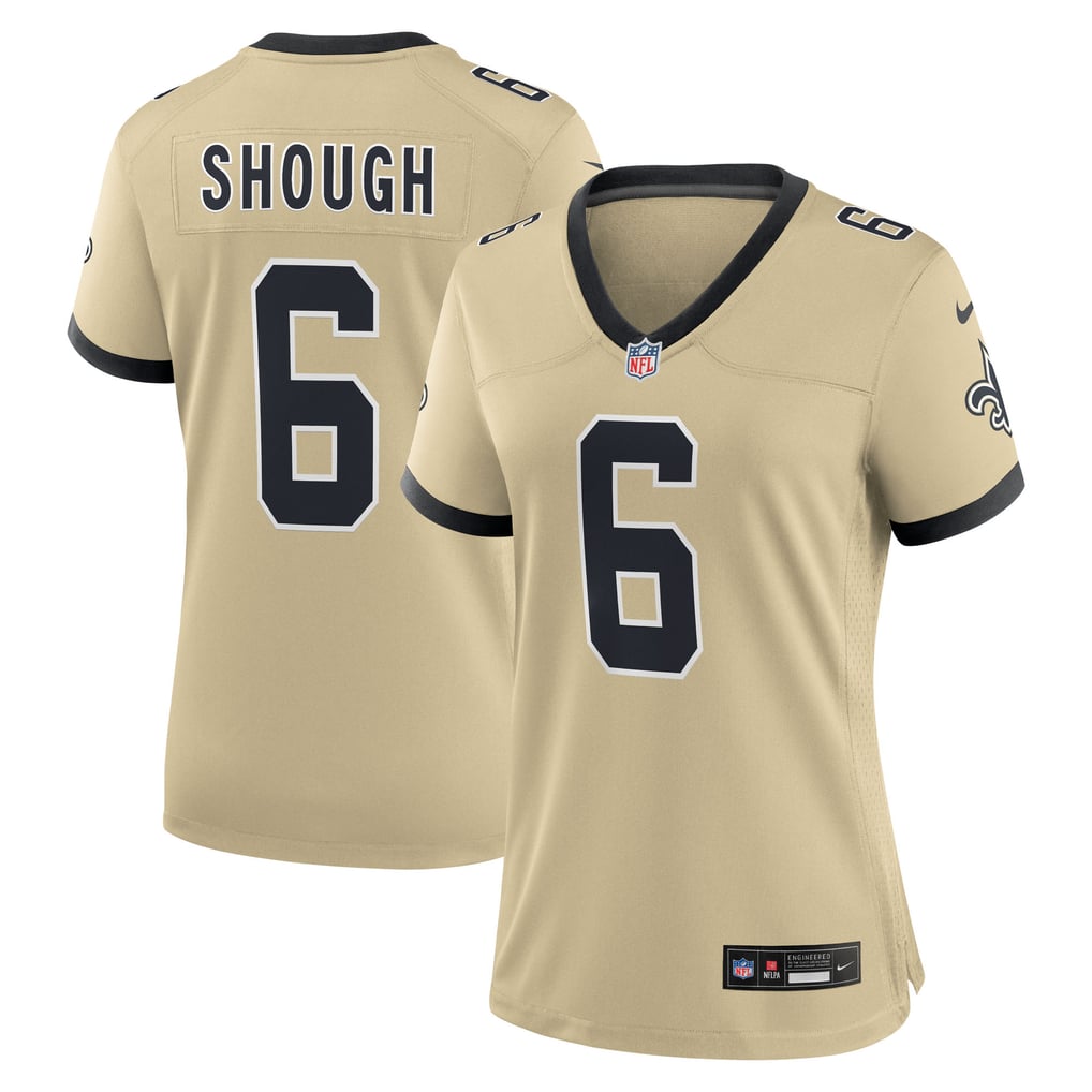 Women's New Orleans Saints Tyler Shough Nike Gold Alternate Game Player Jersey - Image 1