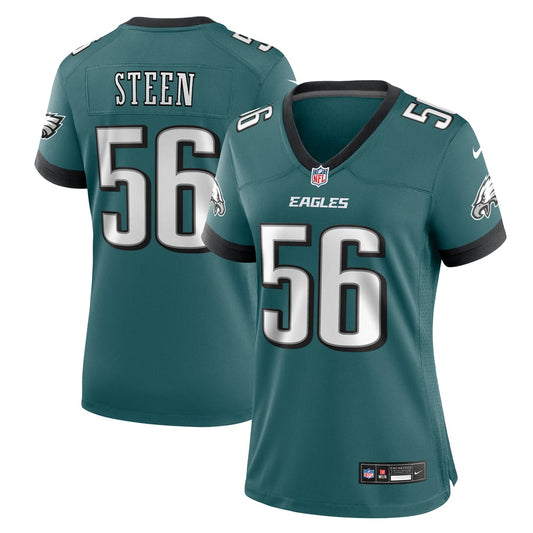 Women's Philadelphia Eagles Tyler Steen Nike Midnight Green Team Game Jersey - Image 1