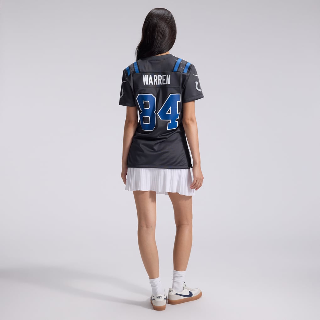 Women's Indianapolis Colts Tyler Warren Nike Anthracite 2026 Rivalries Collection Game Jersey - Image 6