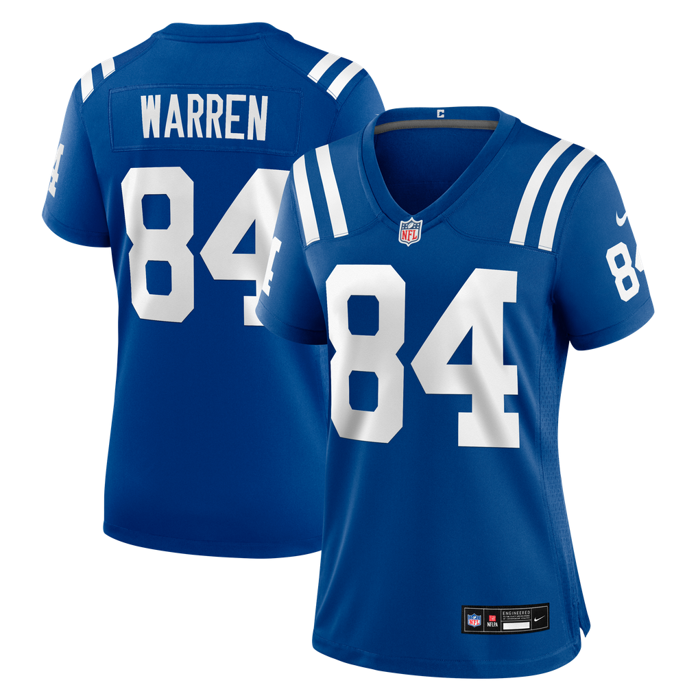 Women's Indianapolis Colts Tyler Warren Nike  Royal  Game Jersey - Image 2