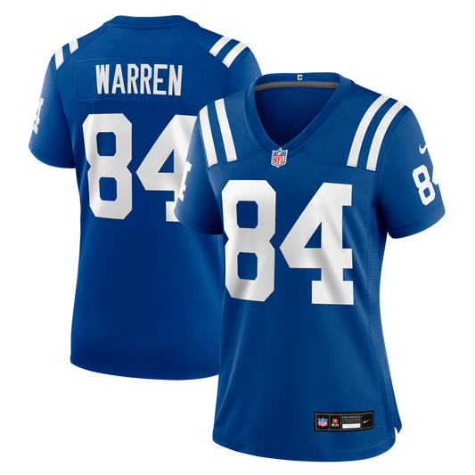 Women's Indianapolis Colts Tyler Warren Nike  Royal  Game Jersey - Image 1