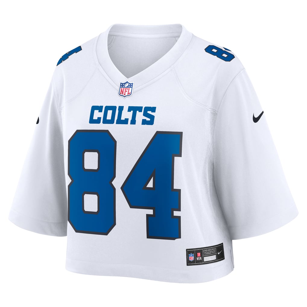 Women's Indianapolis Colts Tyler Warren Nike White Cropped Fashion Game Jersey - Image 3