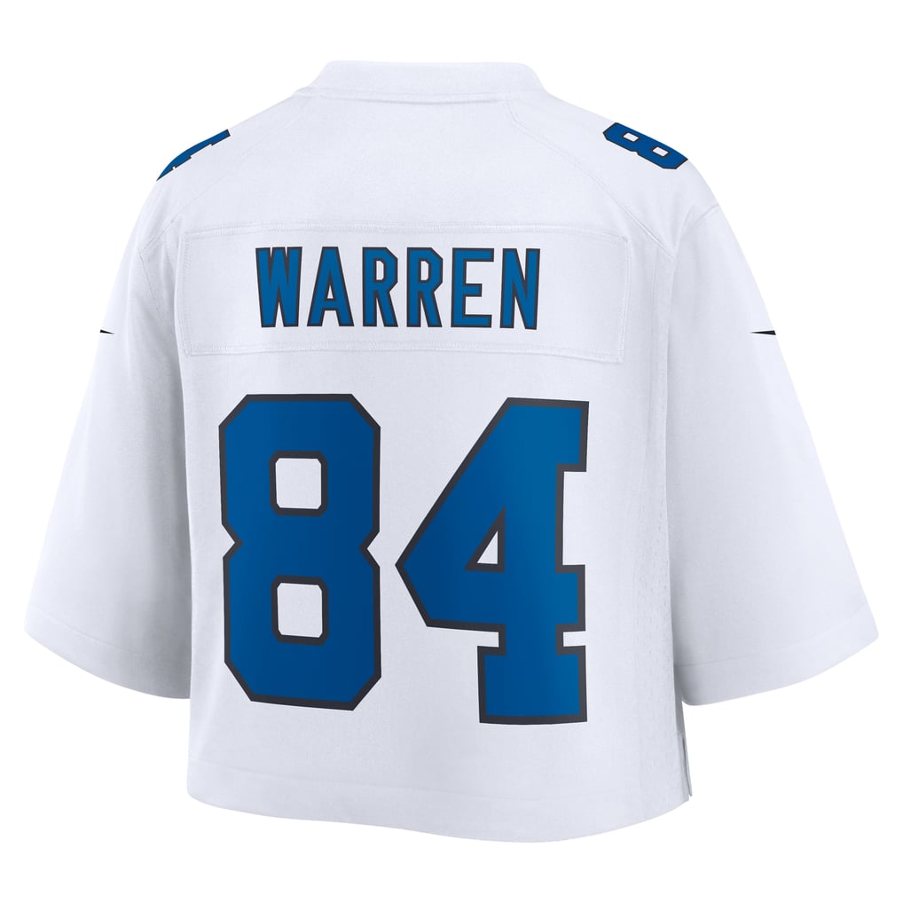 Women's Indianapolis Colts Tyler Warren Nike White Cropped Fashion Game Jersey - Image 4