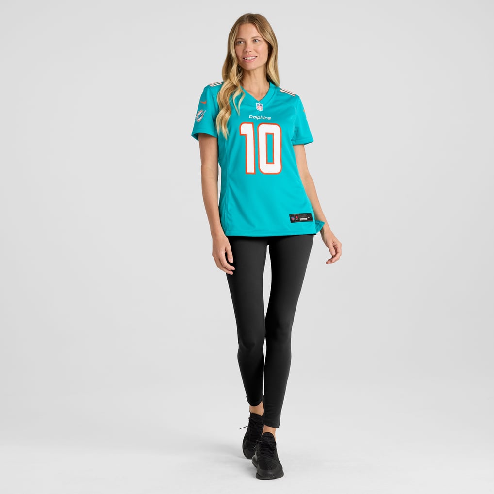 Women's Miami Dolphins Tyreek Hill Nike Aqua Player Jersey - Image 5