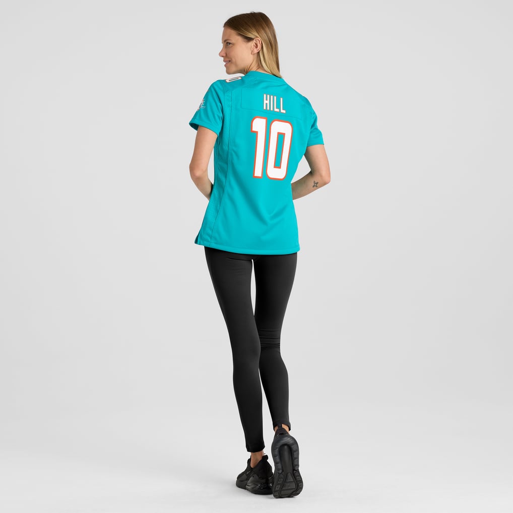 Women's Miami Dolphins Tyreek Hill Nike Aqua Player Jersey - Image 6