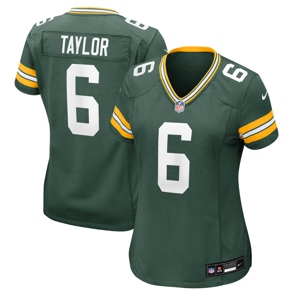 Women's Green Bay Packers Tyrod Taylor Nike Green Team Game Jersey - Image 1