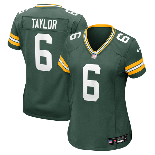Women's Green Bay Packers Tyrod Taylor Nike Green Team Game Jersey - Image 1